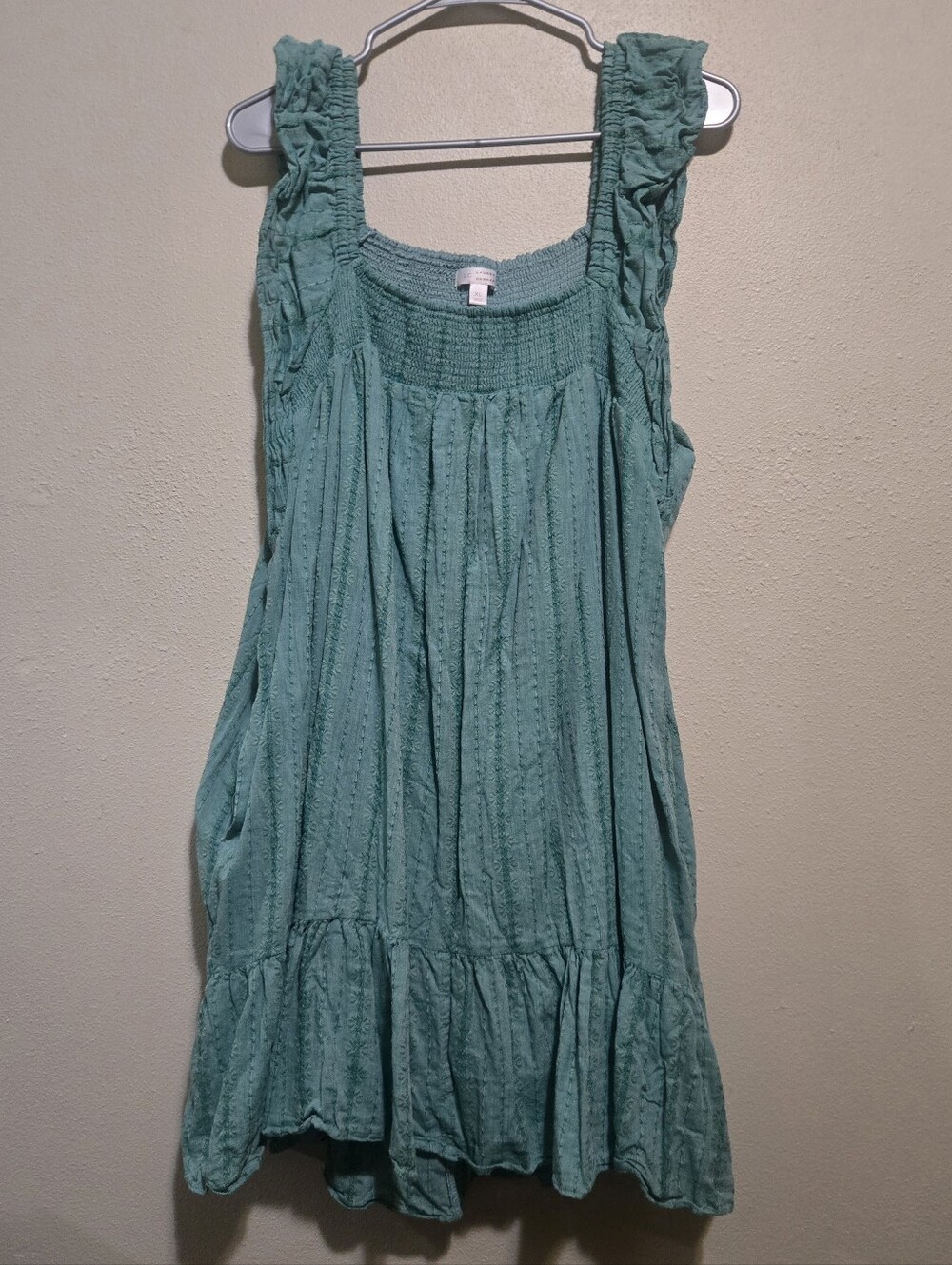 Womens Teal Sleeveless Dress